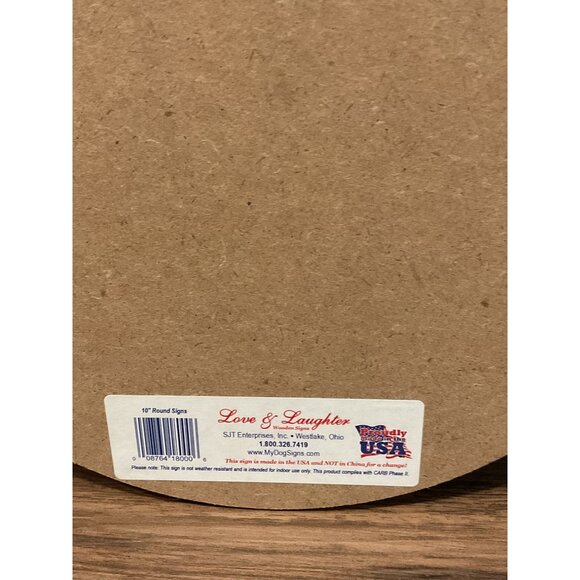 Lockheed Martin P-38 Lightning Made in USA Giant Round Sign 10" - Picture 3 of 3